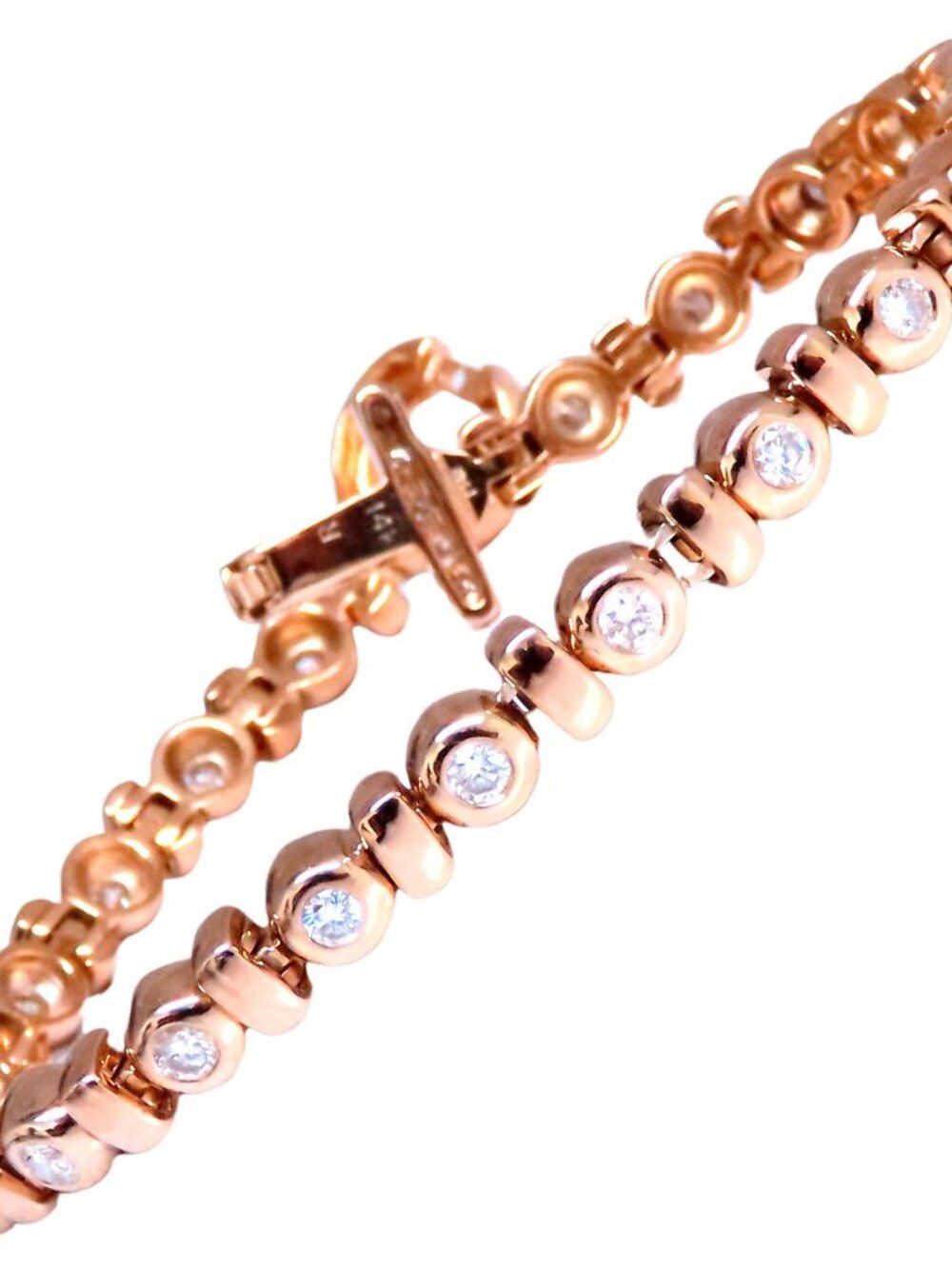 1.54ct diamonds toggle bracelet 14kt 12459*